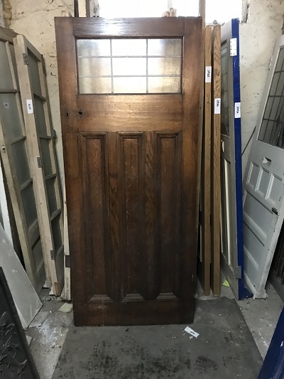 Reclaimed Glazed 1 over 3 Solid Oak Door