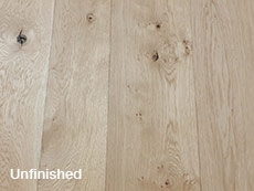 Traditional Solid Oak Floorboards Unfinished, Reversible 200mm