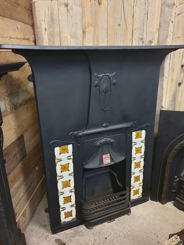 Large Reproduction Combination Fireplace