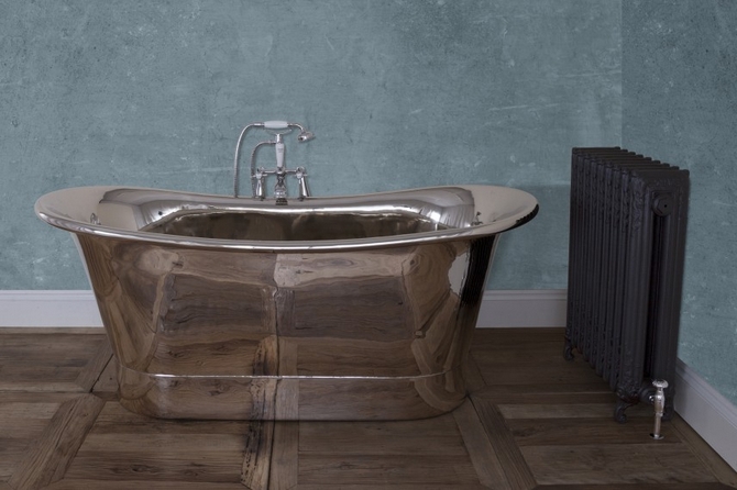 Normandy Copper Bath - Nickel Finish