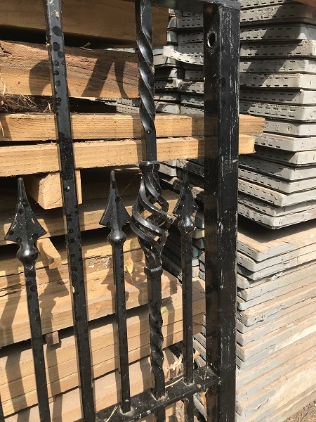 Reclaimed Decorative Wrought Iron Gates L: 355x H: 157 cm