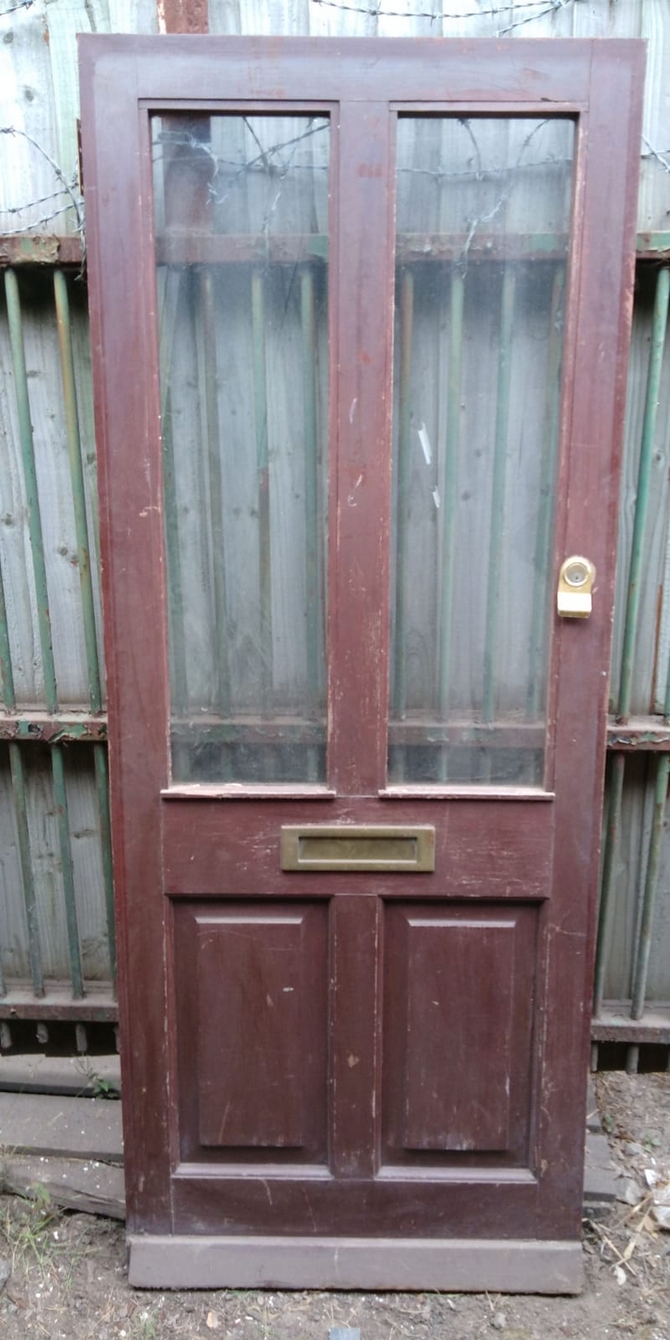 Reclaimed Half Glazed 2 Panel Door
