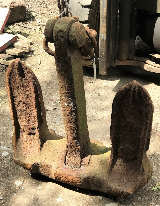 Reclaimed Stockless Anchor
