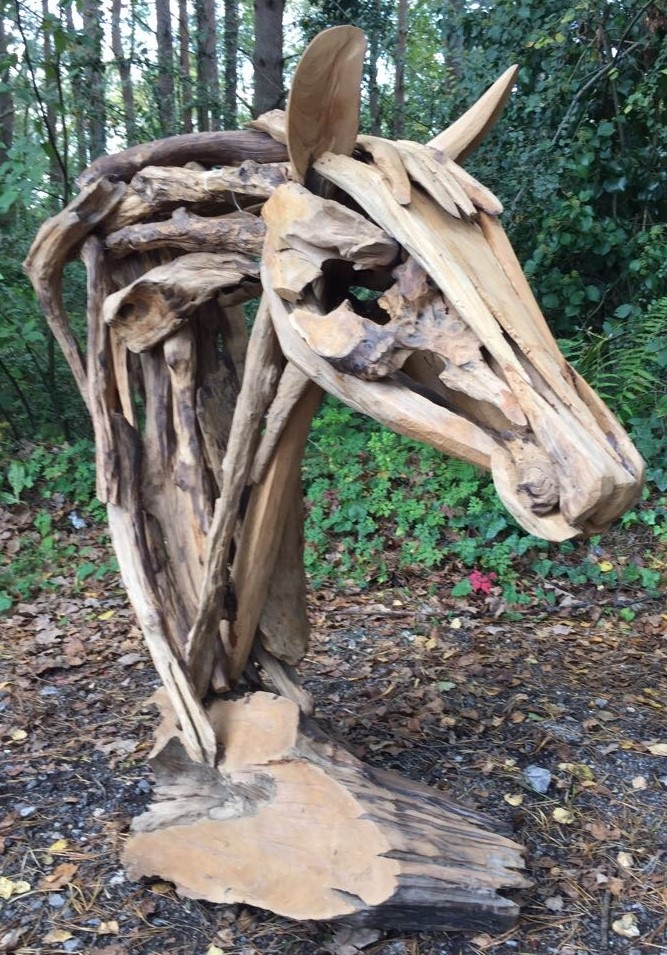 Driftwood War Horse Head