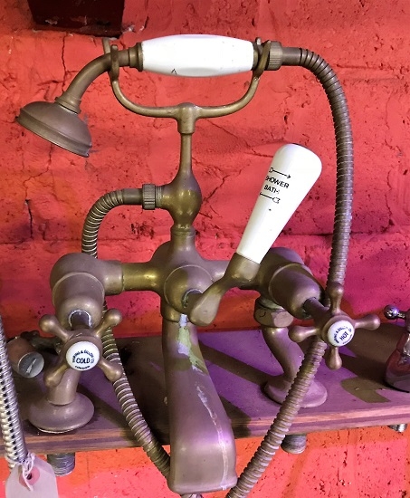 A reclaimed set of Brass telephone taps