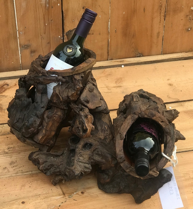 Driftwood 2 Bottle Wine Holder