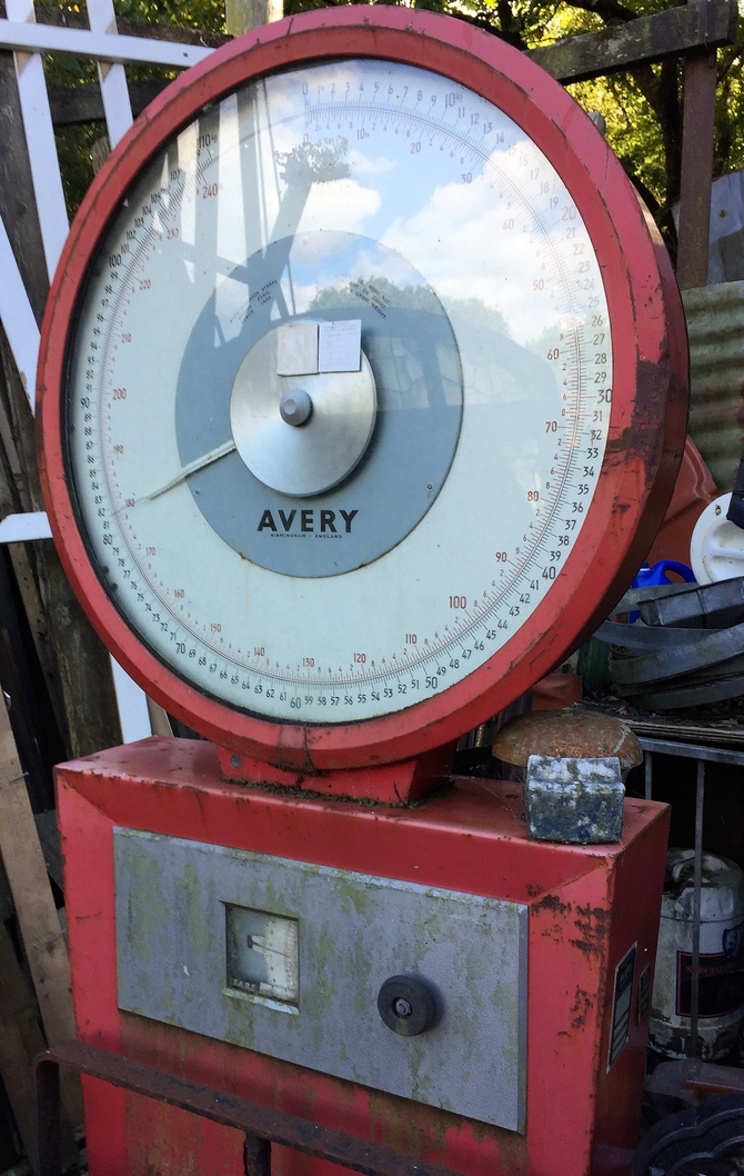 Reclaimed Antique Large Heavy Duty Industrial Weighing Scales