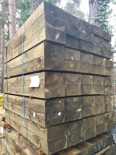 NEW BRITISH ECO TREATED SLEEPERS 1.2m x 200 x 100