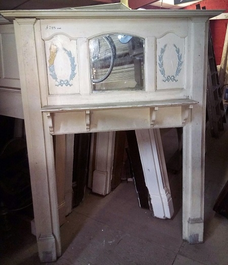 Original Arts & Crafts Wooden Fire Surround