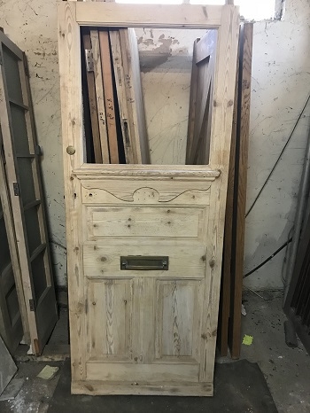 Reclaimed Glazed Stripped Door