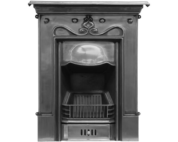 Tulip Cast Iron Combination Fireplace Polished