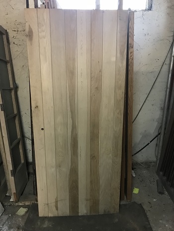 Reclaimed Solid Oak Ledge & Brace Door