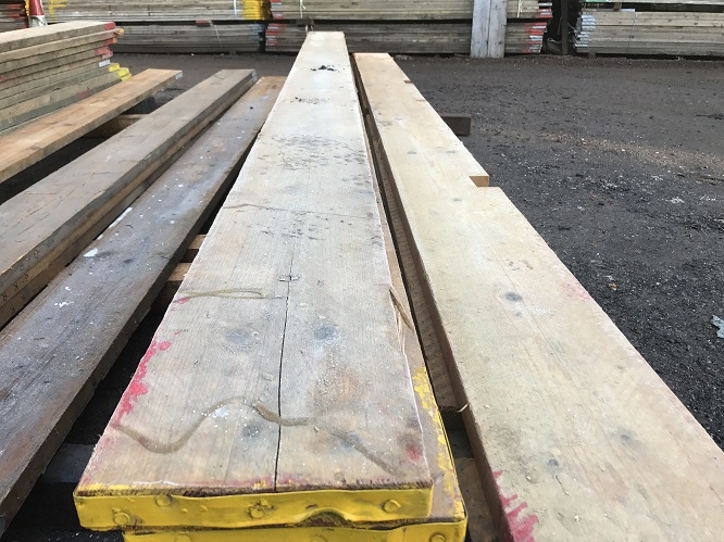 RECLAIMED SCAFFOLD BOARDS 1.8m 225 x 38mm