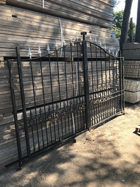 Reclaimed Decorative Wrought Iron Gates L: 329 x H: 213 cm