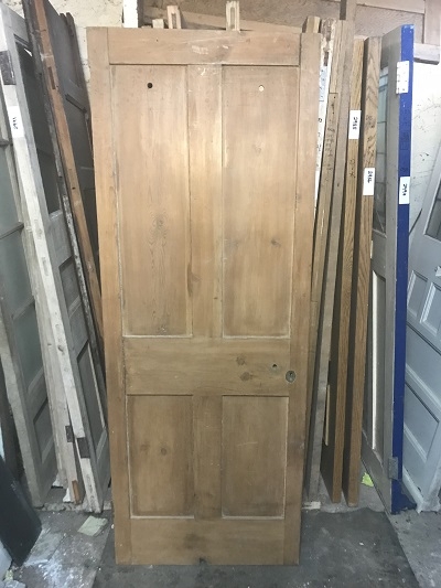 Reclaimed Stripped 4 panel Door