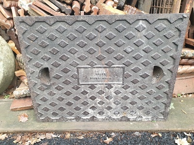 Salvaged Cast Iron Manhole/Inspection Cover 630 x 485