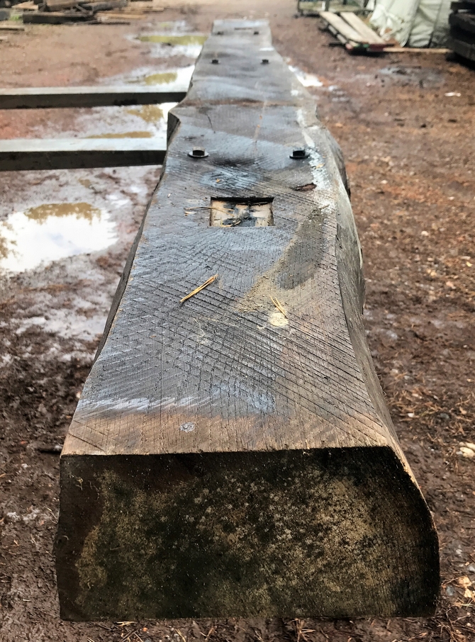 Reclaimed Oak Beam 291 x 23 x 12 cm