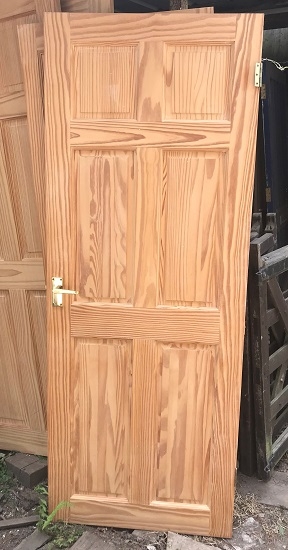 Reclaimed 6 panel stained Door