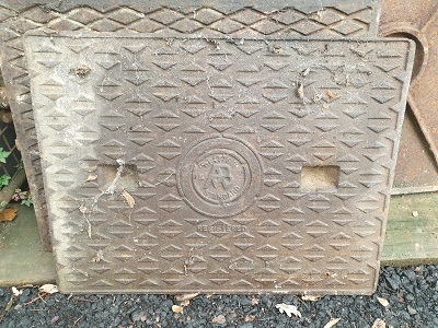 Salvaged Cast Iron Manhole/Inspection Cover 660 x 510