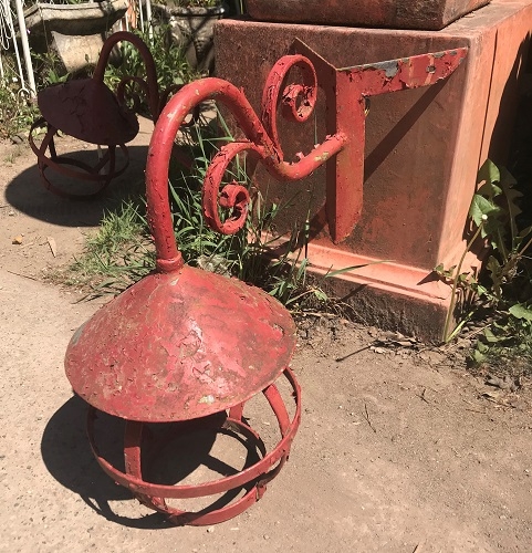 Pair of Reclaimed Vintage Swan Neck Corner Lamps