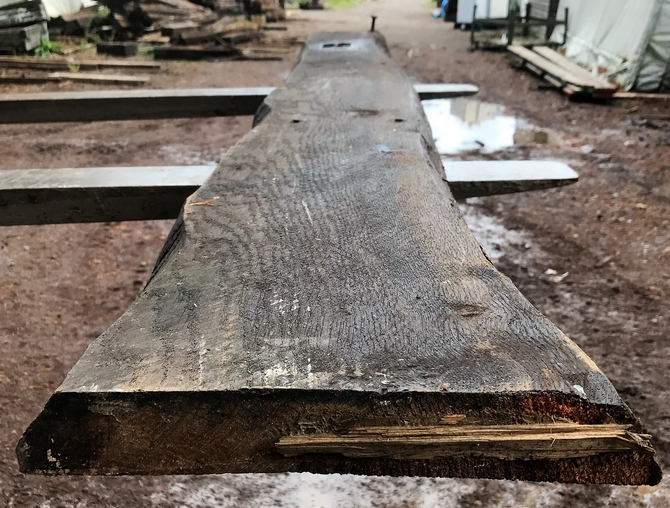 Reclaimed Oak Beam 210 x 30 x 5cm