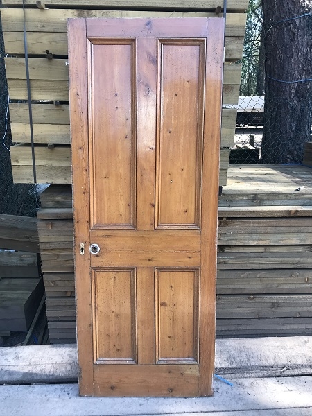 Reclaimed Stained 4 Panel Door