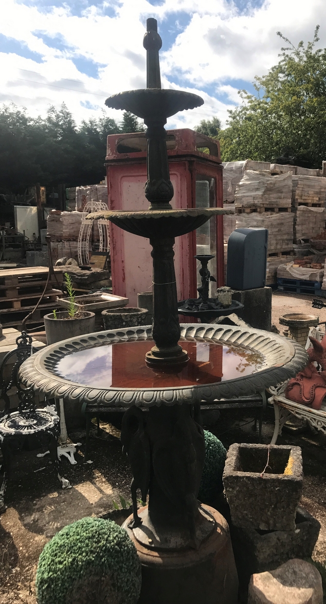 3 Tier Cast Iron Fountain