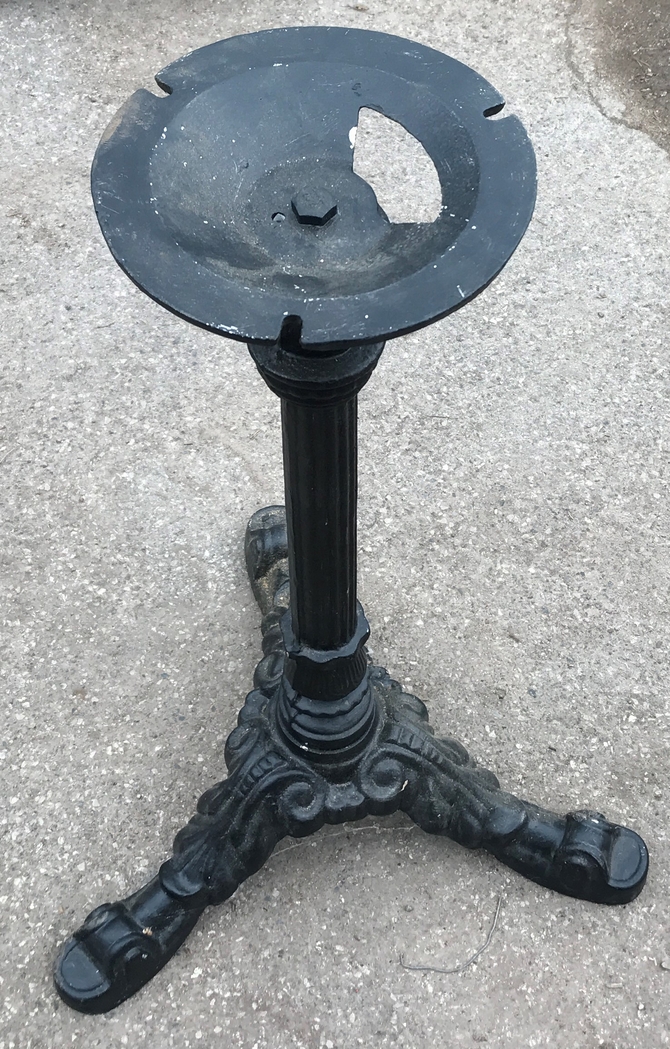 Ornate Cast Iron Table Leg