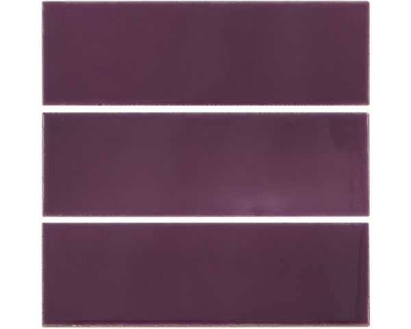 Set of 6 1/3 Dark Purple Tiles