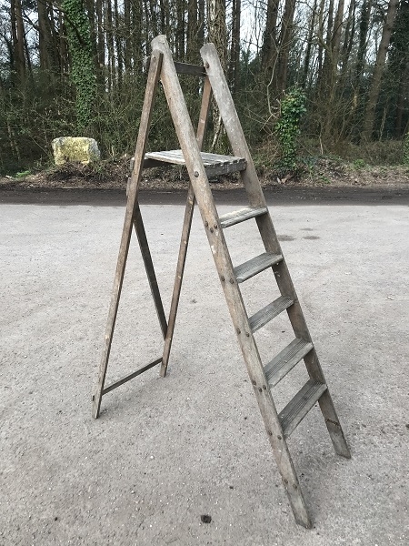 Antique Wooden Step Ladder
