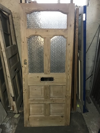 Reclaimed Glazed Stripped Door