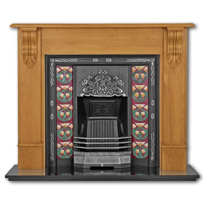 The Daisy Cast Iron Fireplace Insert by Carron