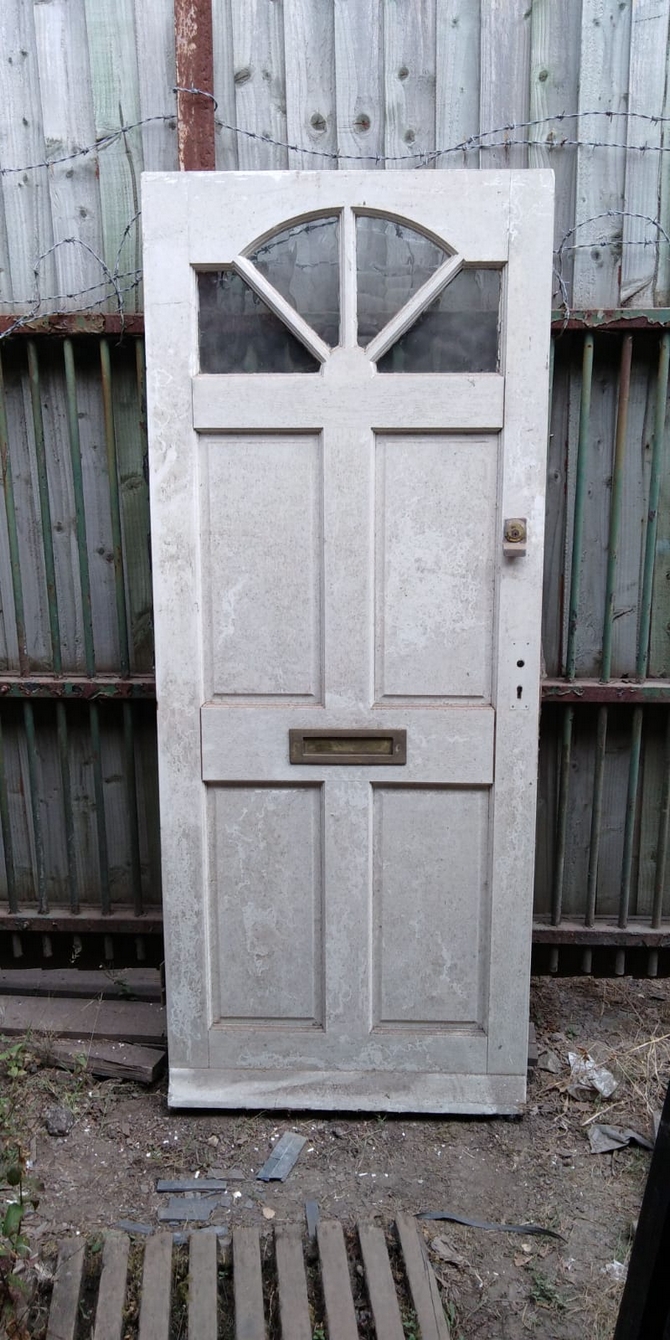 Reclaimed Part Glazed Front Door