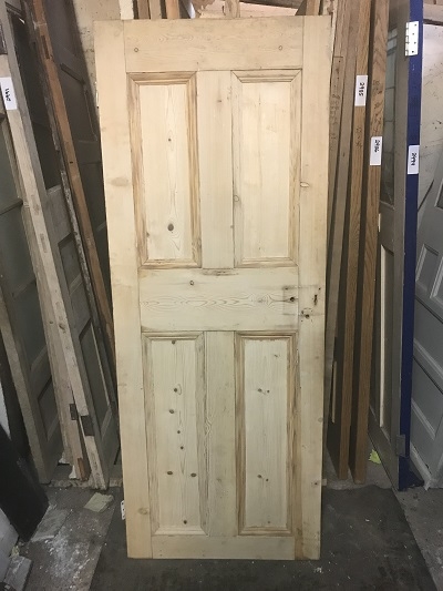 Reclaimed Stripped 4 panel Door