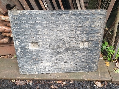 Salvaged Cast Iron Manhole/Inspection Cover 660 x 510