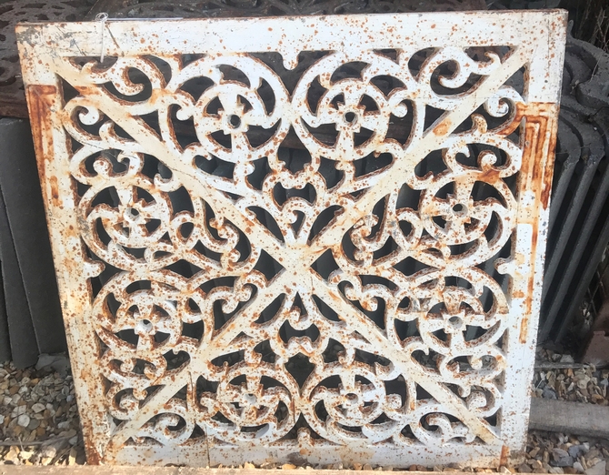 Ornate Cast Iron Grate