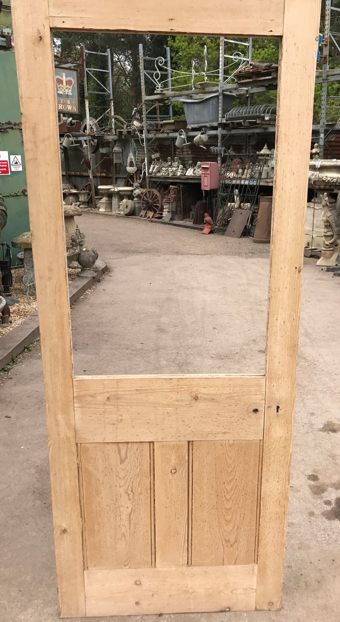 CLASSIC VICTORIAN  DOOR WOOD RECLAIMED PERIOD OLD ANTIQUE CIRA1900 GLAZED (NO GLASS) REF:007