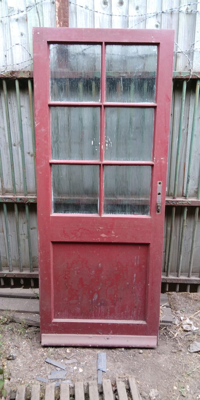 Reclaimed Half Glazed Door