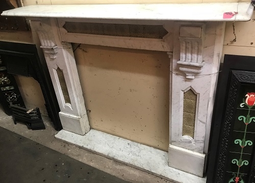 Antique Reclaimed Marble Chimney Piece