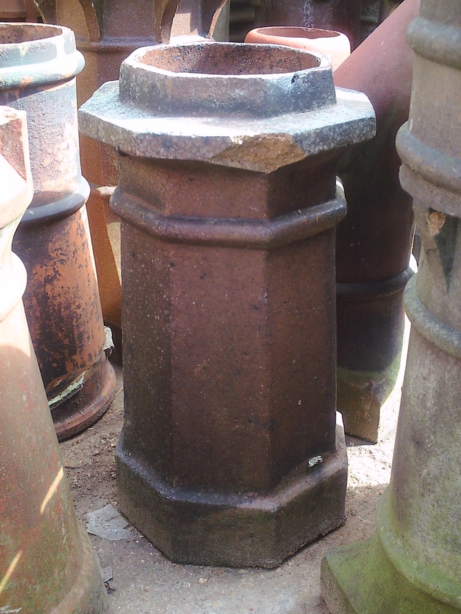 Glazed Octagon Chimney Pot