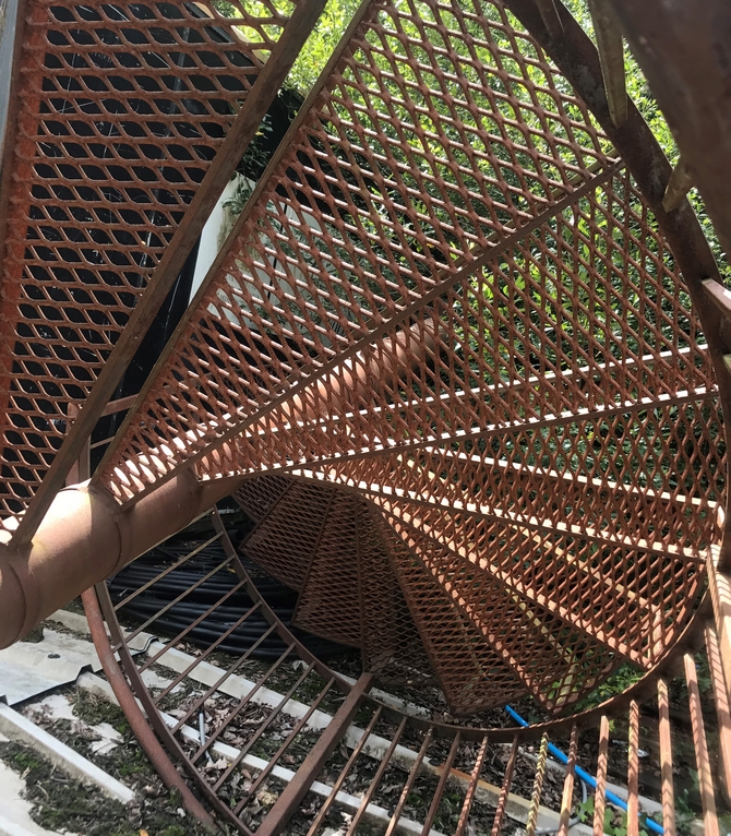 Industrial Spiral Staircase