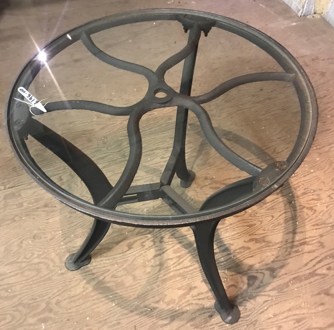 Large Glass Side Table