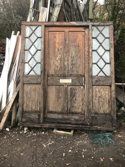 Solid Oak Exterior Door (Incl Frame and Glazed Surround)