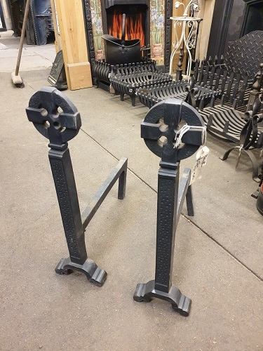 Pair of Cast Iron Fire Dogs