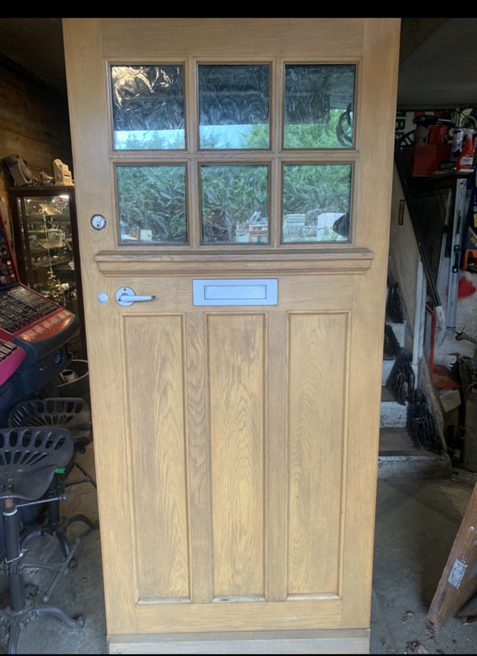 STUNNING DOUBLE GLAZED OAK DOOR & FRAME