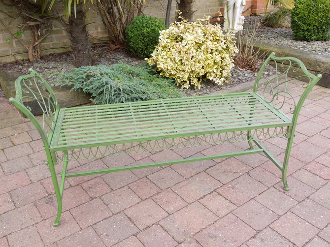 Stool Bench (antique Green) 2425