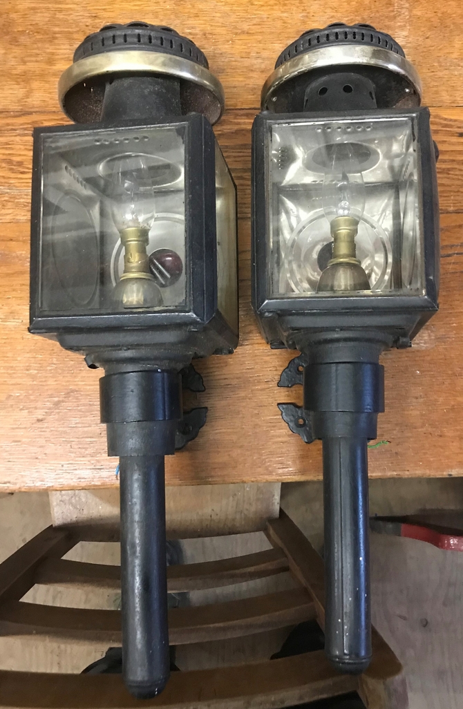 Pair of Raydyot Antique Coach Lamps SOLD