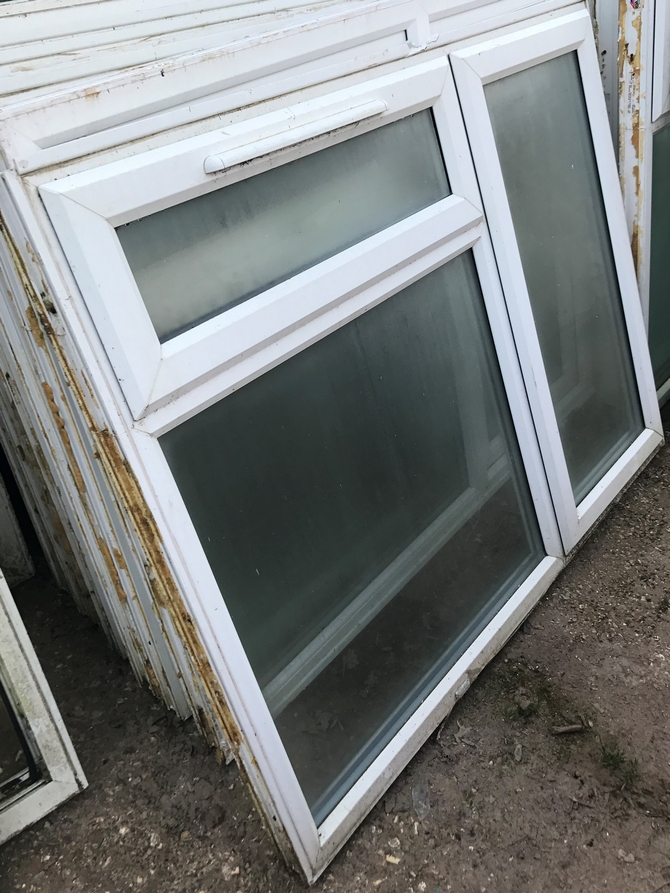 Reclaimed White UPVC Windows