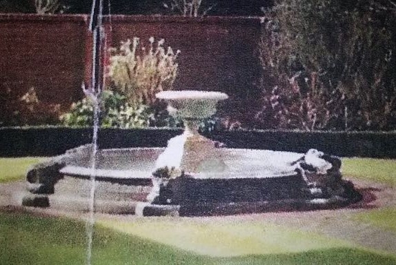 Reclaimed Stone Pool Surround and Urn