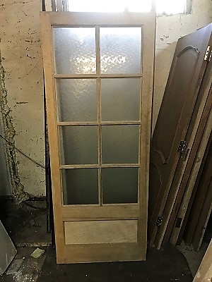 Reclaimed Glazed Stripped Door